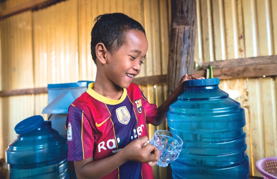Sauberes Wasser Kambodscha