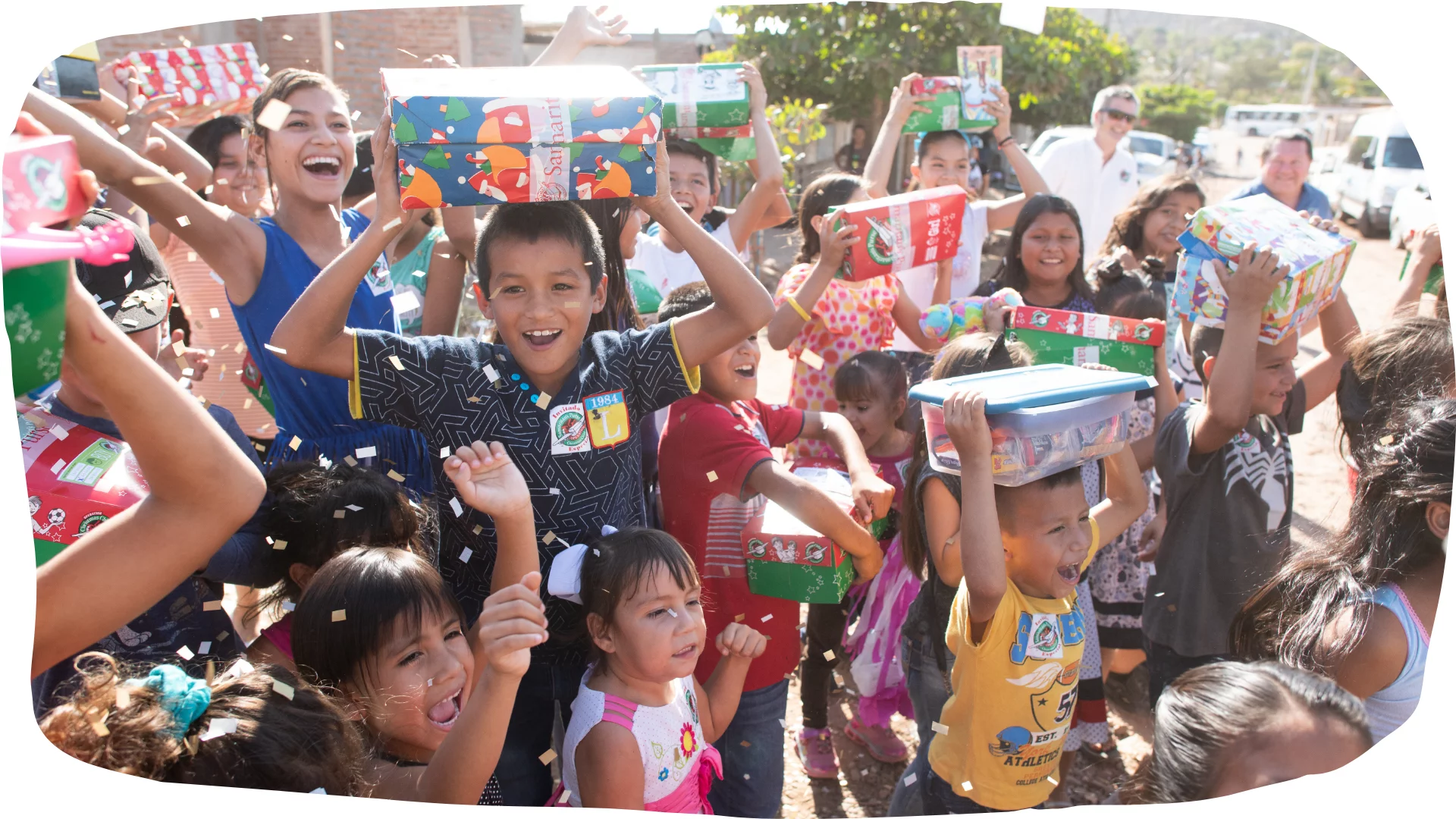 Schuhkarton-Freude in Mexiko