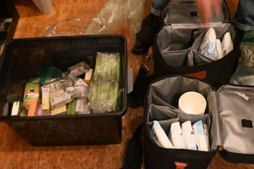 Vorbereitungen für den Straßeneinsatz