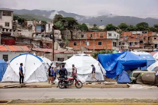 Zeltlager in Venezuela