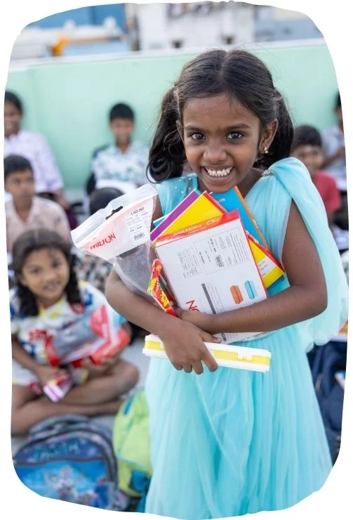 So viel Freude über Schulsachen!