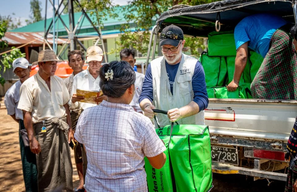 Verteilung in Myanmar