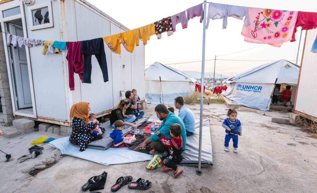 Syrische Flüchtlinge im Irak in Flüchtlingslager