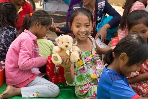 Unbeschreibliche Schuhkarton-Freude