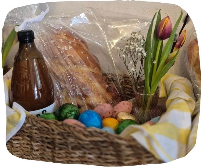 Ein selbstgebackener Osterzopf