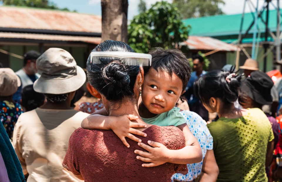 Verteilung in Myanmar