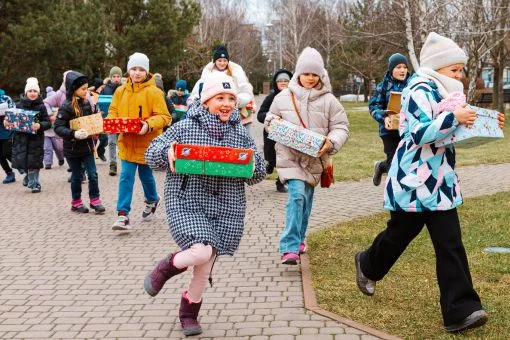 Freude, die mit nach Hause kommt