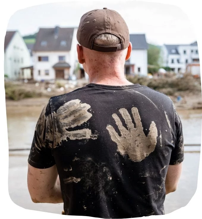 Umarmung in der Krise