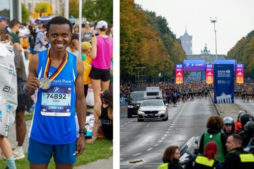 Alex beim Berlin-Marathon 2025 Alex beim Berlin-Marathon 2025