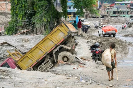 Zerstörung in Nepal