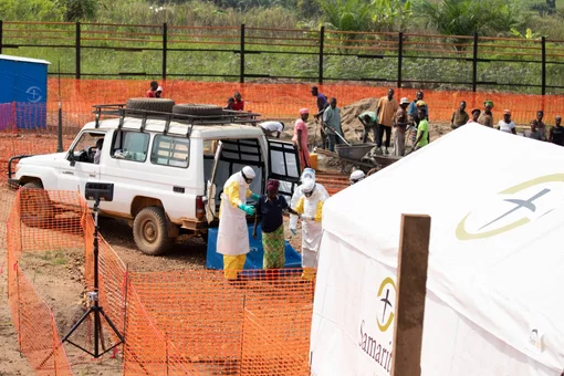 Patiententransport Ebola Einsatz Kongo