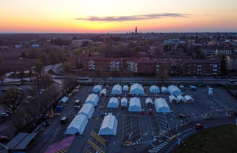 Dies ist ein Beispiel eines mobilen Krankenhauses