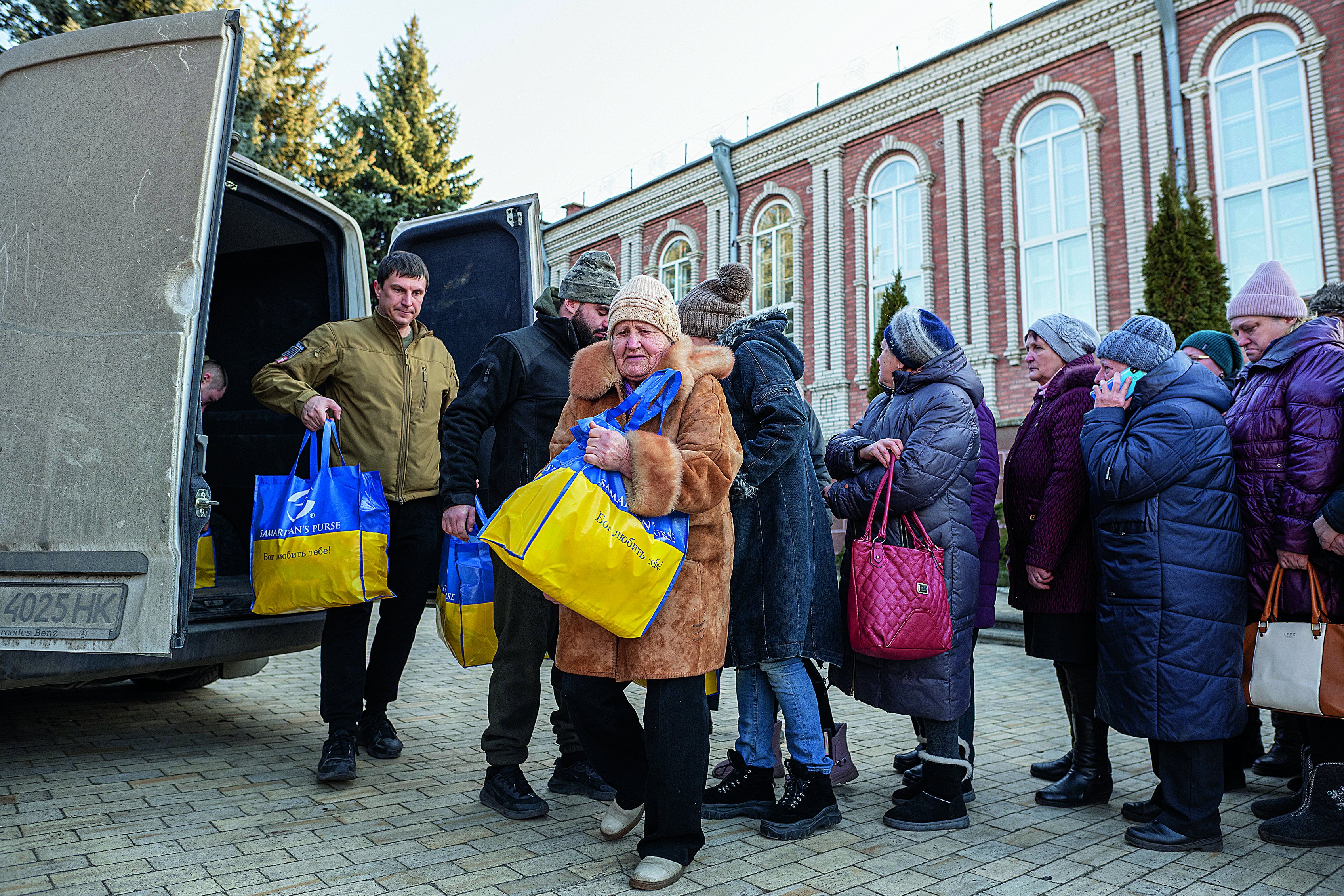 Hilfslieferung von Samaritans Purse in der Ukraine