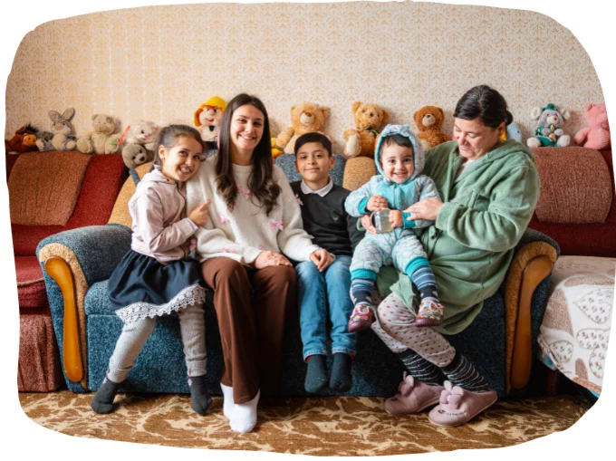 Tatiana mit Familie