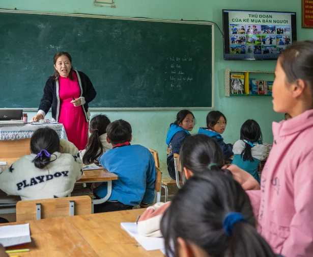 Kinder im Vietnam vor Ausbeutung schützen.