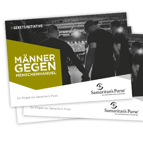 „Männer gegen Menschenhandel“ – Gebetskarte 