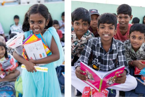 So viel Freude über Schulmaterialien! So viel Freude über Schulmaterialien!