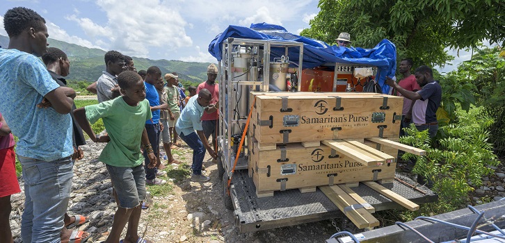 Aufbau von Trinkwasseranlagen in Haiti