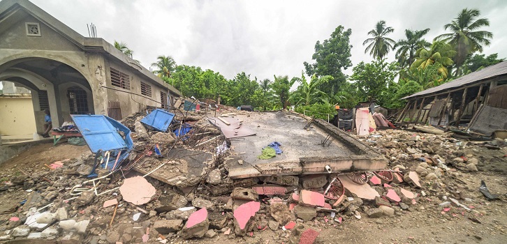 Überblicksbild der Zerstörungen nach dem Erdbeben in Haiti Überblicksbild der Zerstörungen nach dem Erdbeben in Haiti