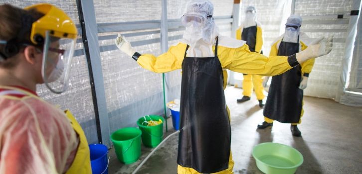 Ebola-Virus desinfizieren, um Ansteckung vorzubeugen