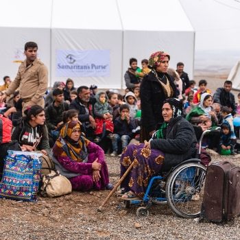 Flüchtlinge im Irak im Notaufnahmelager