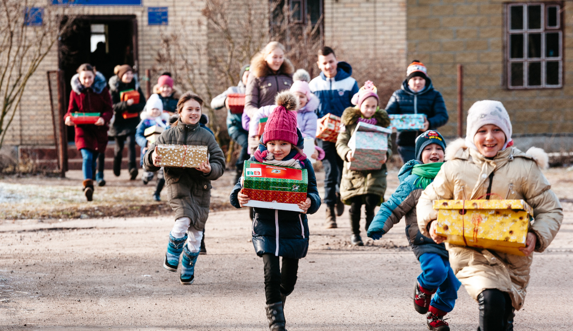 Weihnachten im Schuhkarton in der Ukraine