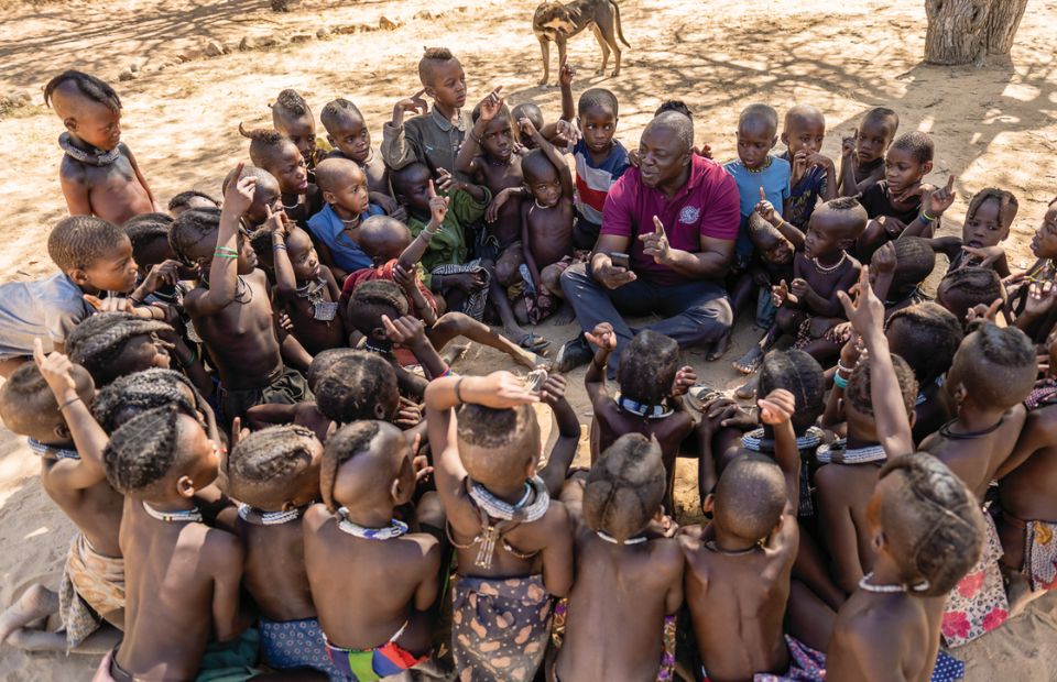 Himba hören von Jesus