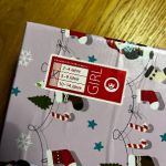 Etiketten Weihnachten im Schuhkarton