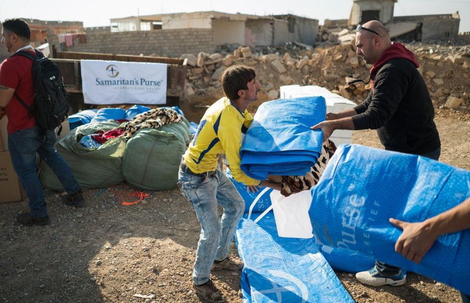 Spenden für Planen von Samaritan's Purse